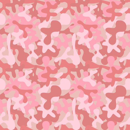 Pink and red abstract camouflage, seamless patternのイラスト素材