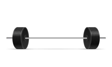 Heavy realistic fitness dumbbells on whiteのイラスト素材