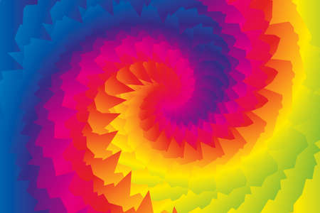 Rainbow spirals, abstract background in Tie Dye styleのイラスト素材