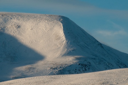 Snowy Scottish Landscape mountain の写真素材