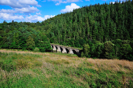 Disused railway bridge in Peebleshire,Scotland.の写真素材