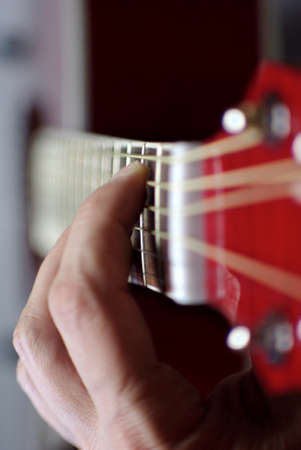 Guitar chord application for the left hand