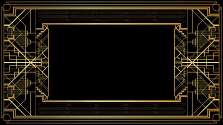 Luxury geometric background with space for text. Vector illustrated vintage wedding invitation,...