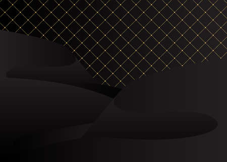 Minimalist black premium exclusive background. Vector luxury dark gradient geometric elements.のイラスト素材