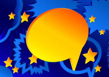 Minimalist abstract premium exclusive speech bubble background with gradient geometric elements....