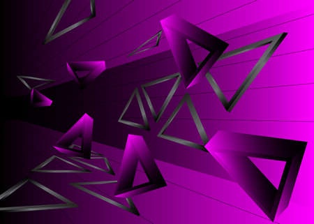 Purple and black triangles, premium exclusive background. Vector luxury dark colored and black gradient geometricのイラスト素材