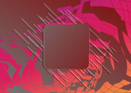 Abstract background with dynamic waves. Modern colored poster. Composition of geometric shapes....