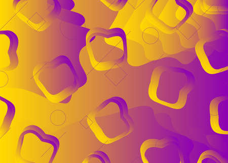 Minimal liquid colorful background design. Abstract dynamic fluid gradient shapes composition. Futuristic design posters.のイラスト素材