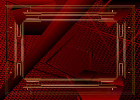 Futuristic colorful retro style background design. Abstract gradient shapes composition. Luxury design posters.のイラスト素材