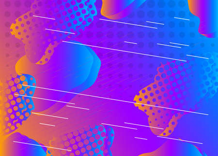 Colorful geometric background. Fluid shapes composition. Modern graphic for message board with...