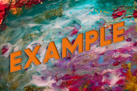 Abstract Natural Luxury art, fluid painting with Example text, alcohol ink technique. Image...