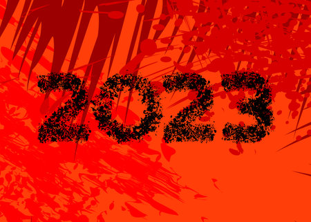 2023. Graffiti tag. Abstract modern street art decoration performed in urban painting style.