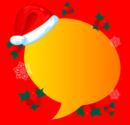 Christmas Background illustration. Cartoon holiday event poster.のイラスト素材