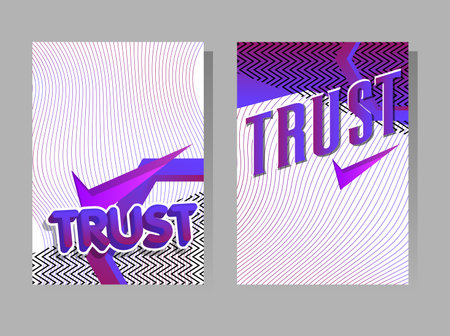 Luxury deluxe Trust Background vector poster illustration. Abstract business event template for...