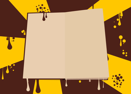 Graffiti Book Background. Abstract modern education street art decoration performed in urban painting style.のイラスト素材