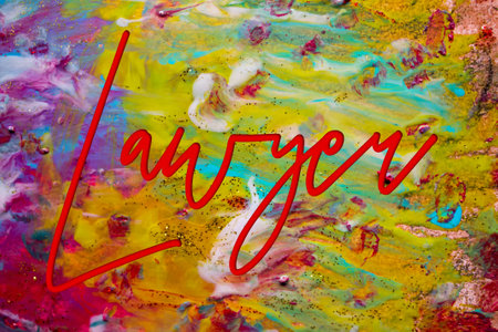 Abstract Natural Luxury art, fluid painting with Lawyer text, alcohol ink technique. Image incorporates the swirls of marble granite.の写真素材
