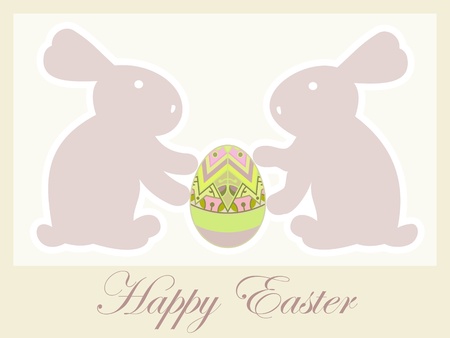 Easter greeting cardのイラスト素材