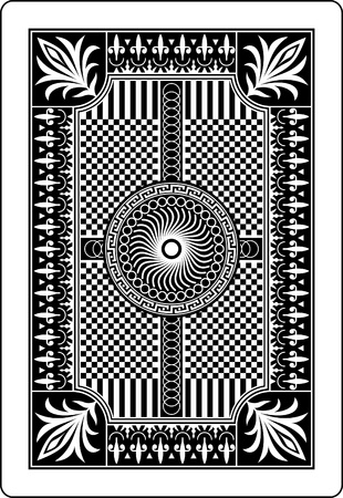 playing card back side 62x90 mmのイラスト素材
