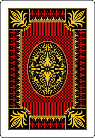 playing card back side 62x90 mmのイラスト素材