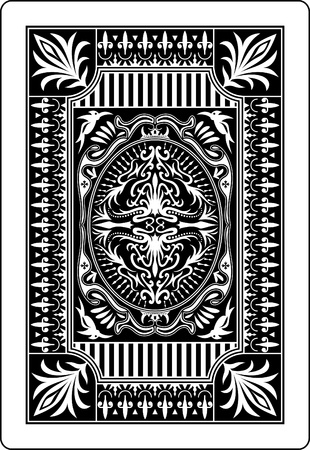 playing card back side 62x90 mmのイラスト素材
