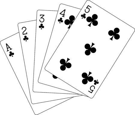 flush clubs ace to fiveのイラスト素材