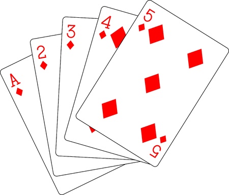 flush diamonds ace to fiveのイラスト素材