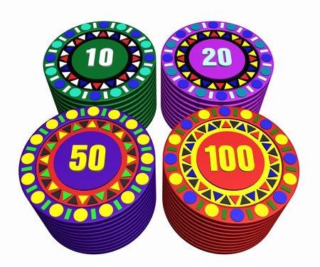 casino chipsの写真素材