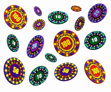 casino chipsの写真素材