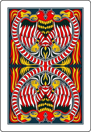 playing card back side 62x90 mmのイラスト素材