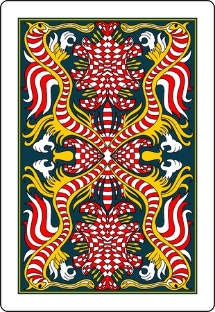 playing card back side 62x90 mmのイラスト素材