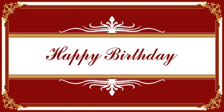 happy birthday greeting cardのイラスト素材