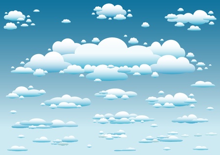 sky and clouds backgroundのイラスト素材