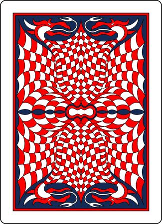 playing card back side 65x90 mmのeditorial素材