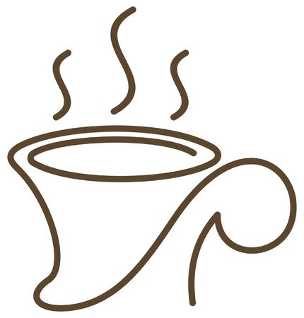coffee cup signのイラスト素材