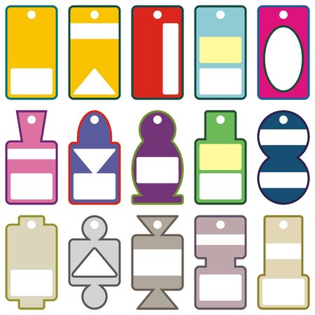 price tags 90x50 mmのイラスト素材