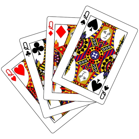 queens pokerの写真素材