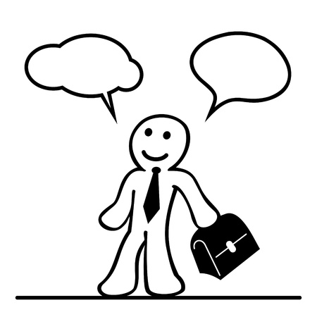 cartoon of businessmanのイラスト素材