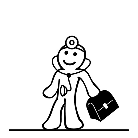 cartoon of doctorのイラスト素材