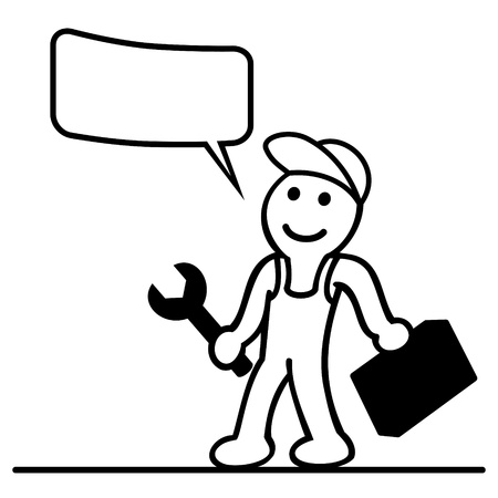 cartoon of workerのイラスト素材