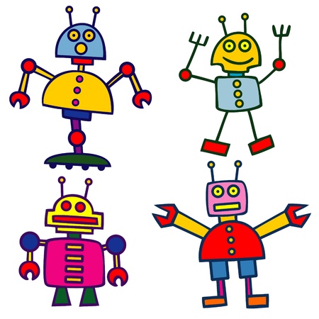 robotsのイラスト素材