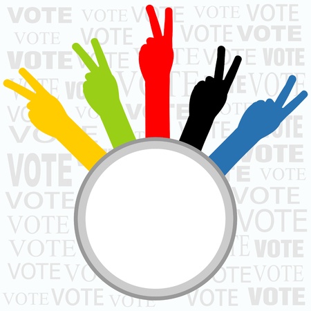 voting signのイラスト素材