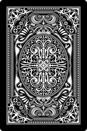 playing card back sideのイラスト素材