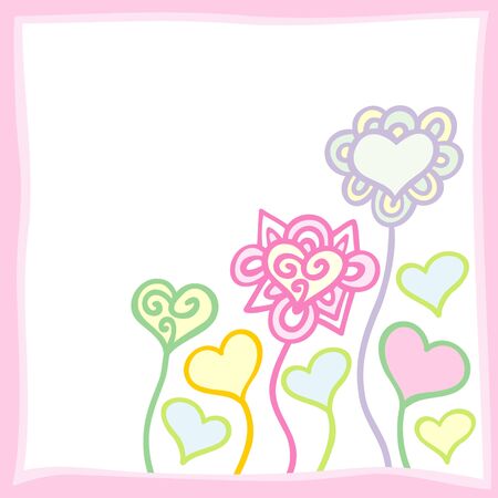 valentine backgroundのイラスト素材
