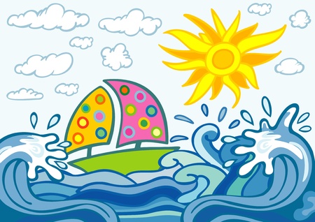 summer background のイラスト素材