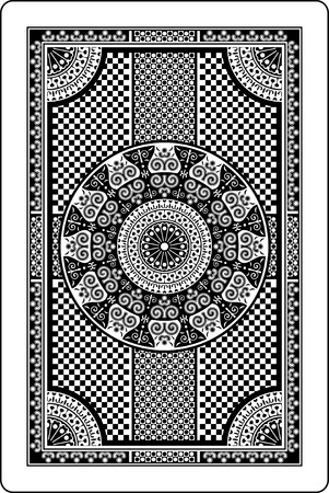 playing card back sideのイラスト素材