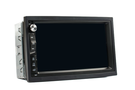 head unit, radio, navigator for a car 2023の写真素材