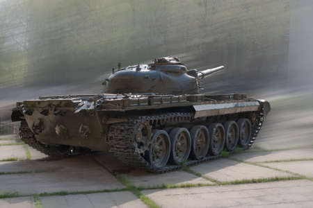 The tank stood in the Soviet Army in the 20 st Centuryの写真素材