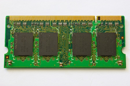 Ram memory isolated on white background