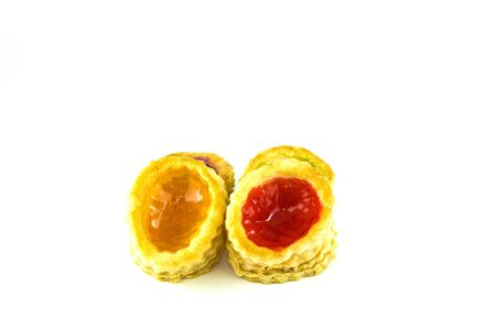 Jam covered sconesの写真素材