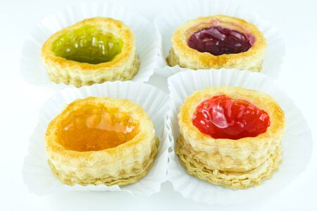 Jam covered sconesの写真素材